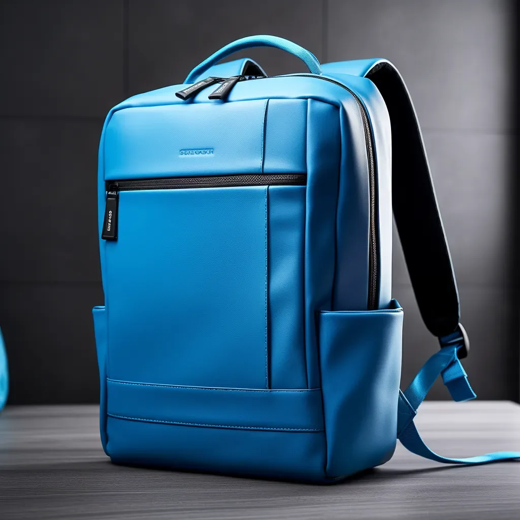 Bespoke leather backpack with padded straps and structured back panel
