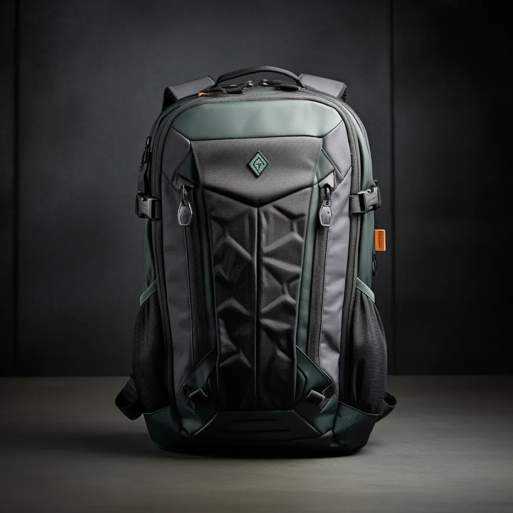 Sample room checking branding placement and hardware position against an approved bespoke bag sample